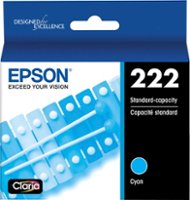 Epson - T222 Standard Capacity  Ink Cartridge - Cyan - Front_Zoom