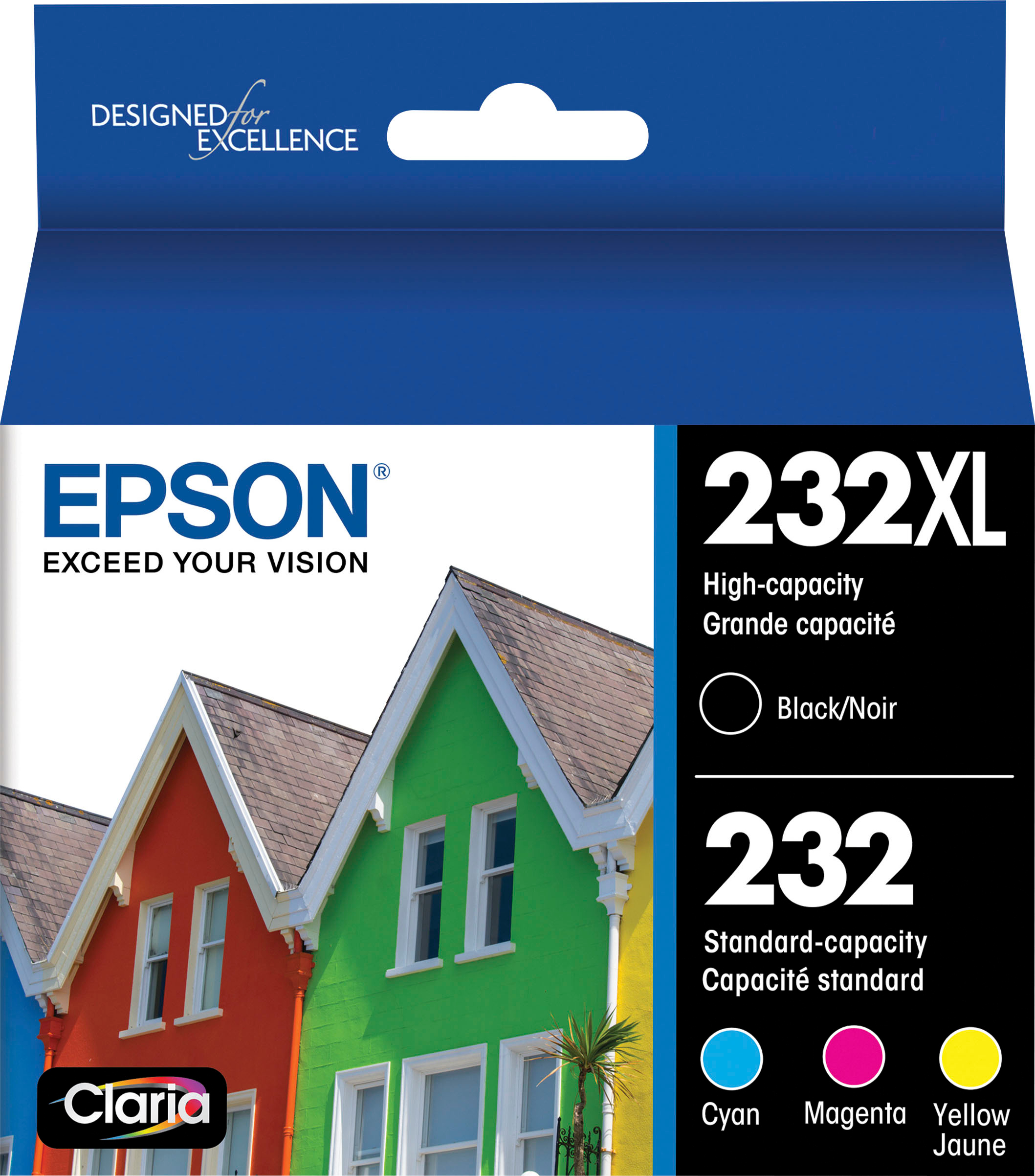 Genuine Epson 302XL/302 Black/Color Ink Cartridge, High Yield/Standard  Yield, 5/Pack