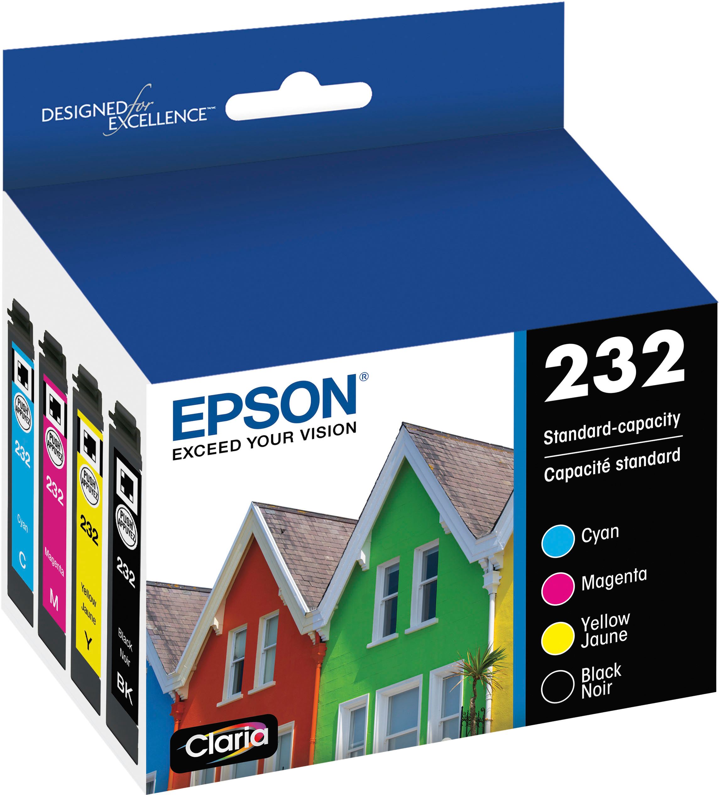 Epson T232 Combo Standard Capacity Ink Cartridge Blackcyanmagentayellow T232120 Bcs Best Buy 8545