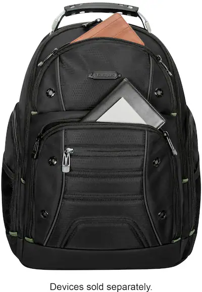 Targus - 15-16 Drifter Essentials Backpack - Black Targus - 15-16 Drifter Essentials Backpack - Black