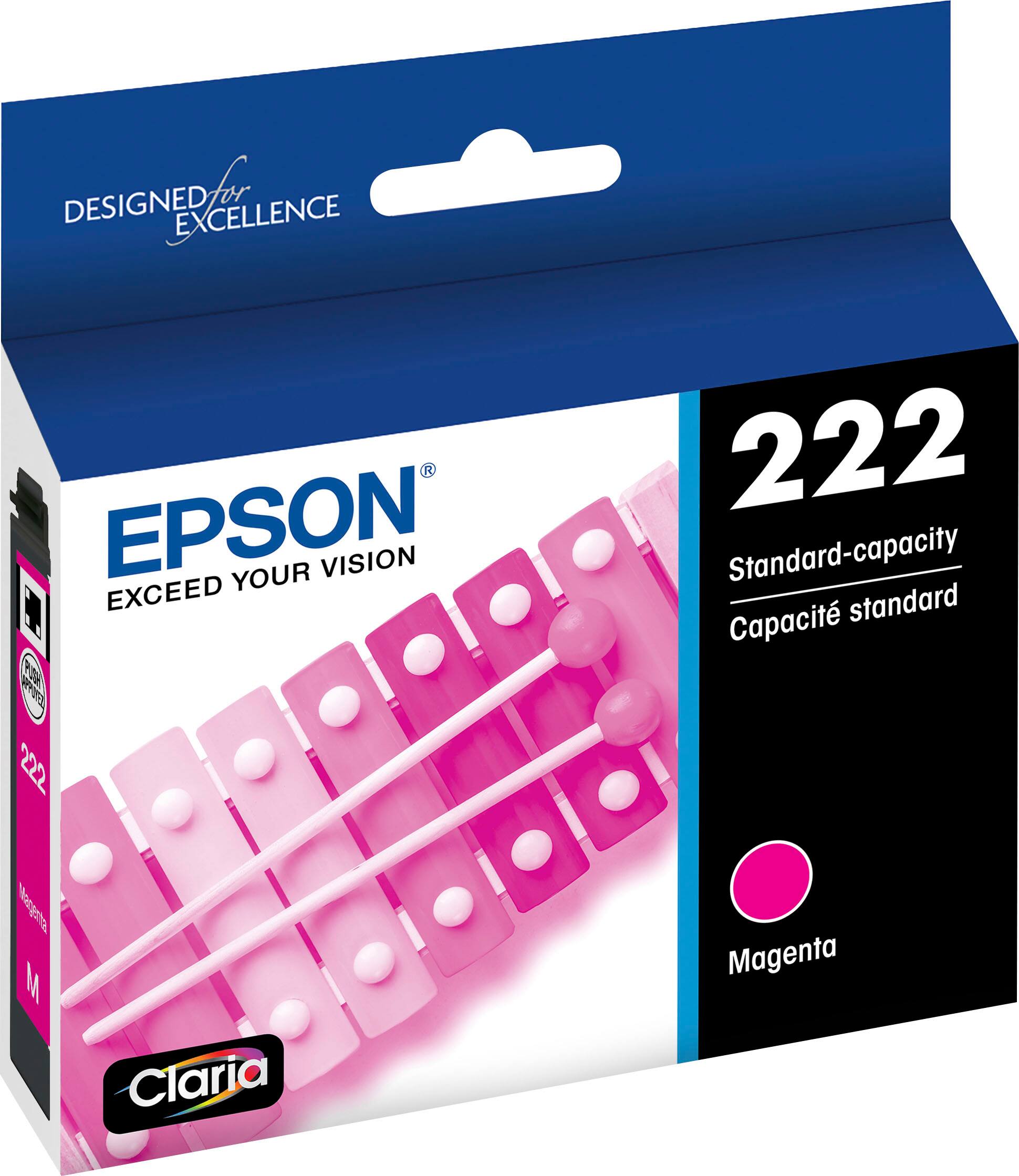 Best Buy: Epson T222 Standard Capacity Ink Cartridge Magenta T222320-S