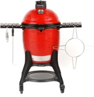 KAMADO JOE - CLASSIC JOE III Charcoal Grill with cart and locking wheels - Blaze Red - Alt_View_Zoom_11