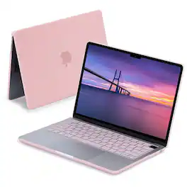 Techprotectus - MacBook case for 2022-2025 MacBook Air 13.6" with Apple M2/M3/M4 Chip-Rose Quartz - Pink