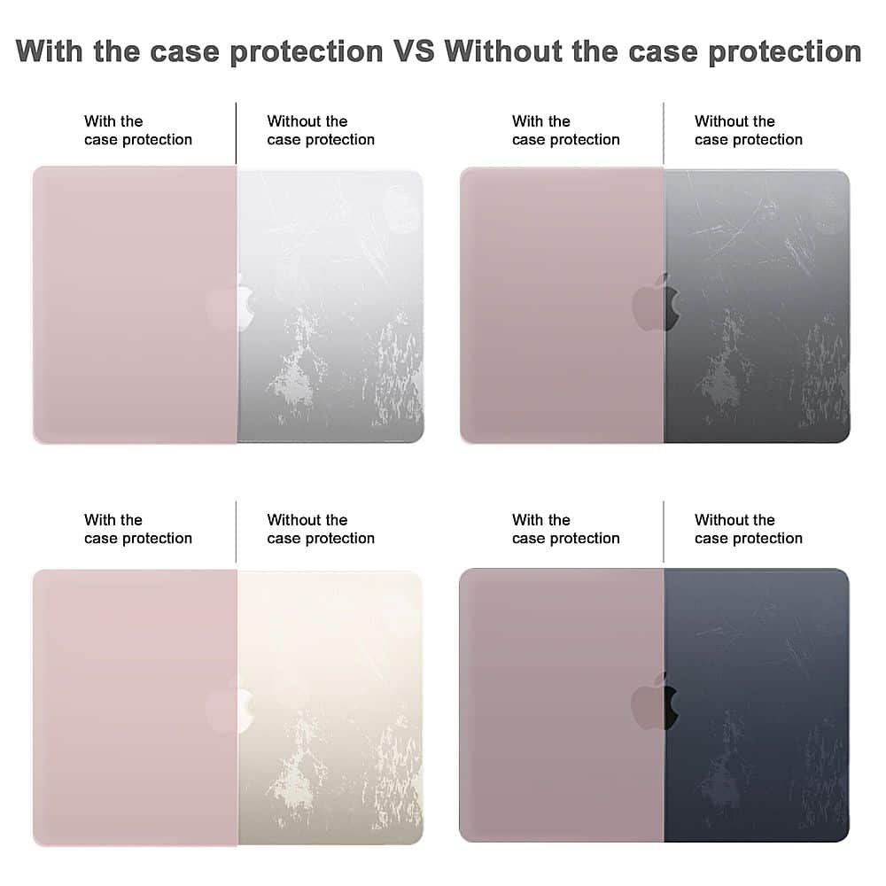 Alt View 13. Techprotectus - MacBook case for 2022-2024 MacBook Air 13.6" with Apple M2/M3 Chip-Rose Quartz - Pink.