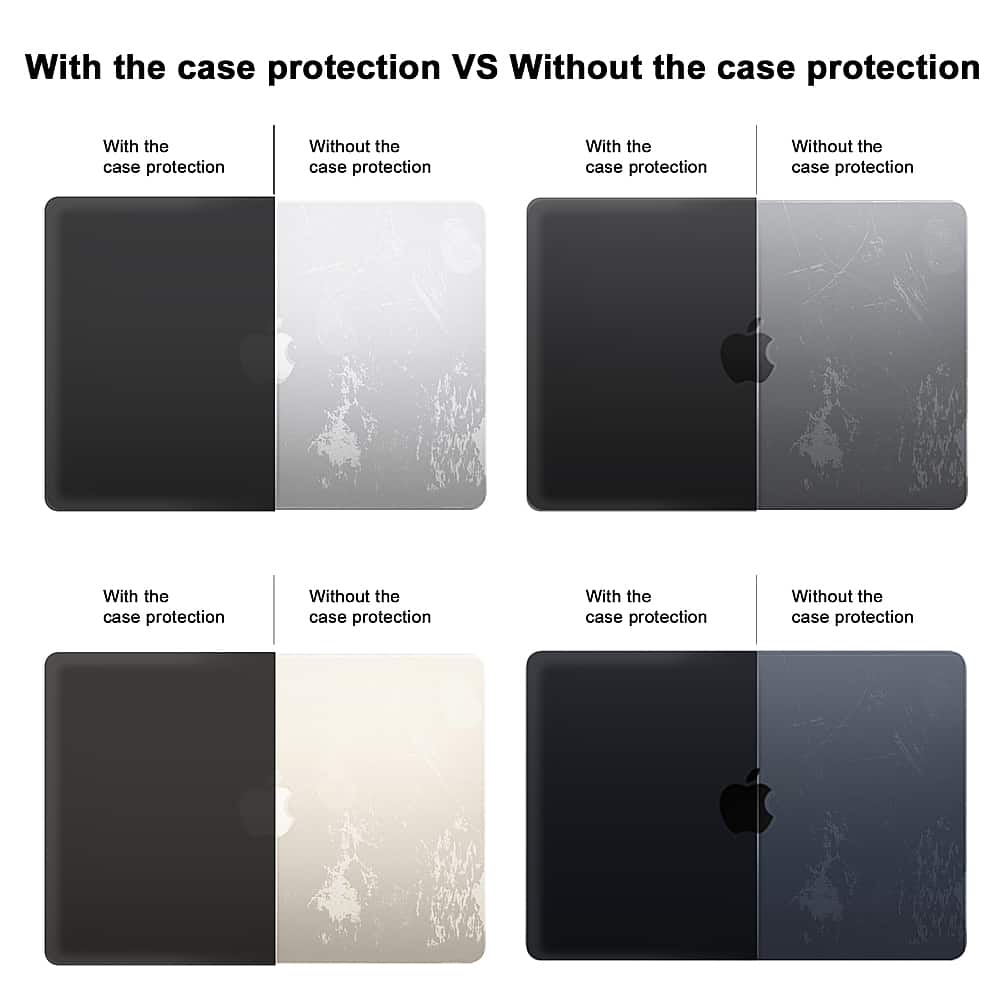 Alt View 13. Techprotectus - MacBook case for 2022-2024 MacBook Air 13.6" with Apple M2/M3 Chip - Black.