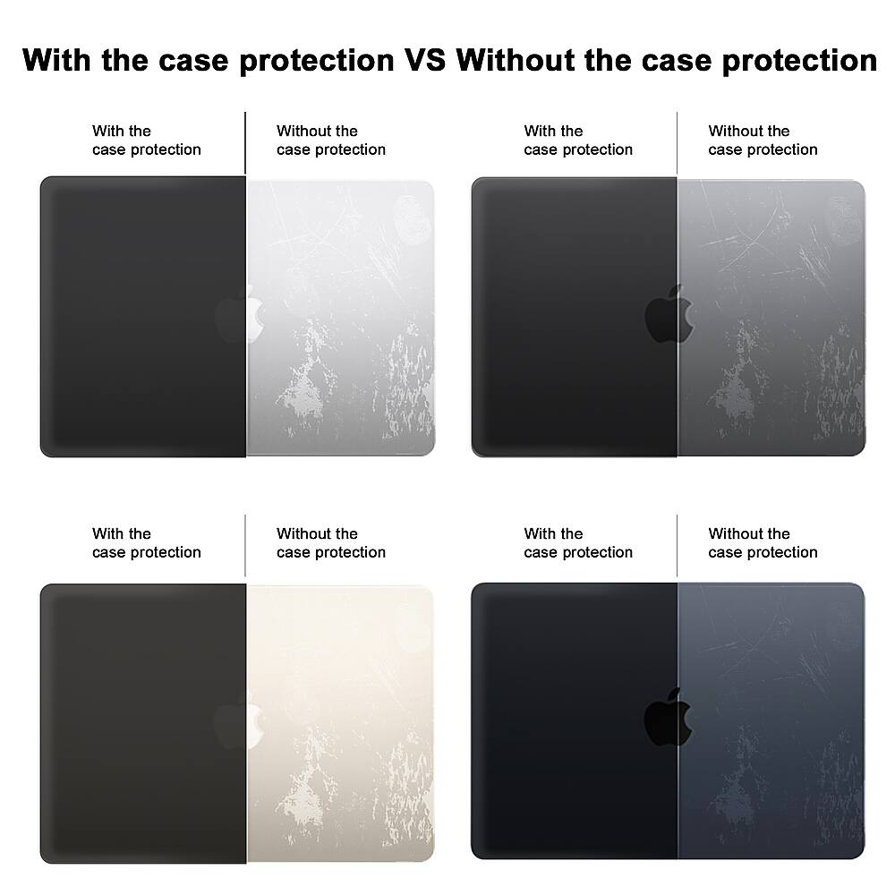 Alt View 13. Techprotectus - MacBook case for 2022-2024 MacBook Air 13.6"  with Apple M2/M3 Chip - Black.