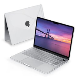 Techprotectus - MacBook case for 2022 MacBook Air 13.6" with Apple M2 Chip-Crystal Clear  (Model A2681) - Front_Zoom