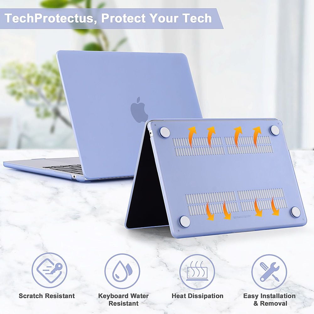 Alt View 12. Techprotectus - MacBook case for 2022-2024 MacBook Air 13.6" with Apple M2/M3 Chip-(Model A2681) - Blue.