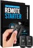 Front. Compustar - 1-Way Remote Start System - Installation Included - Black.