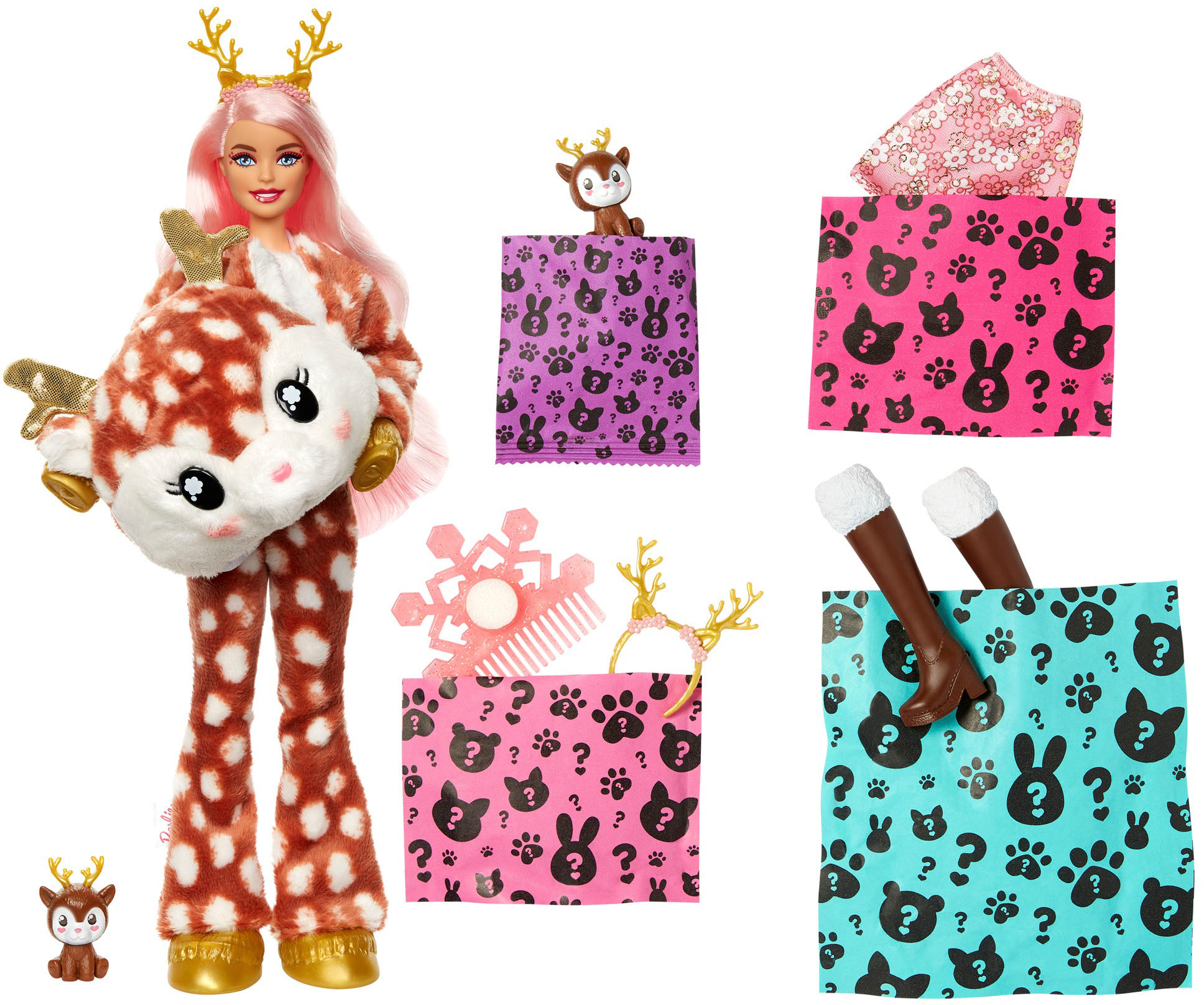 Best Buy: Barbie Cutie Reveal Snowflake Sparkle Series 11.9 Deer