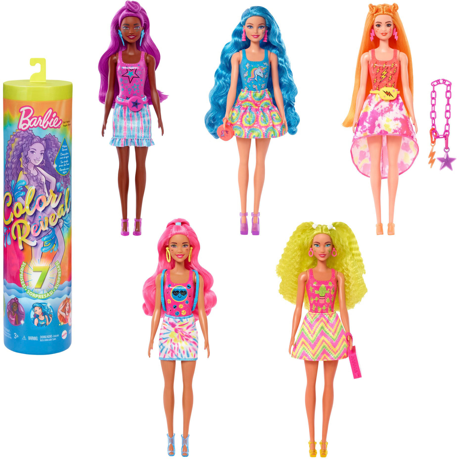 Mattel Barbie® Color Reveal Surprise Party Dolls and Accessories
