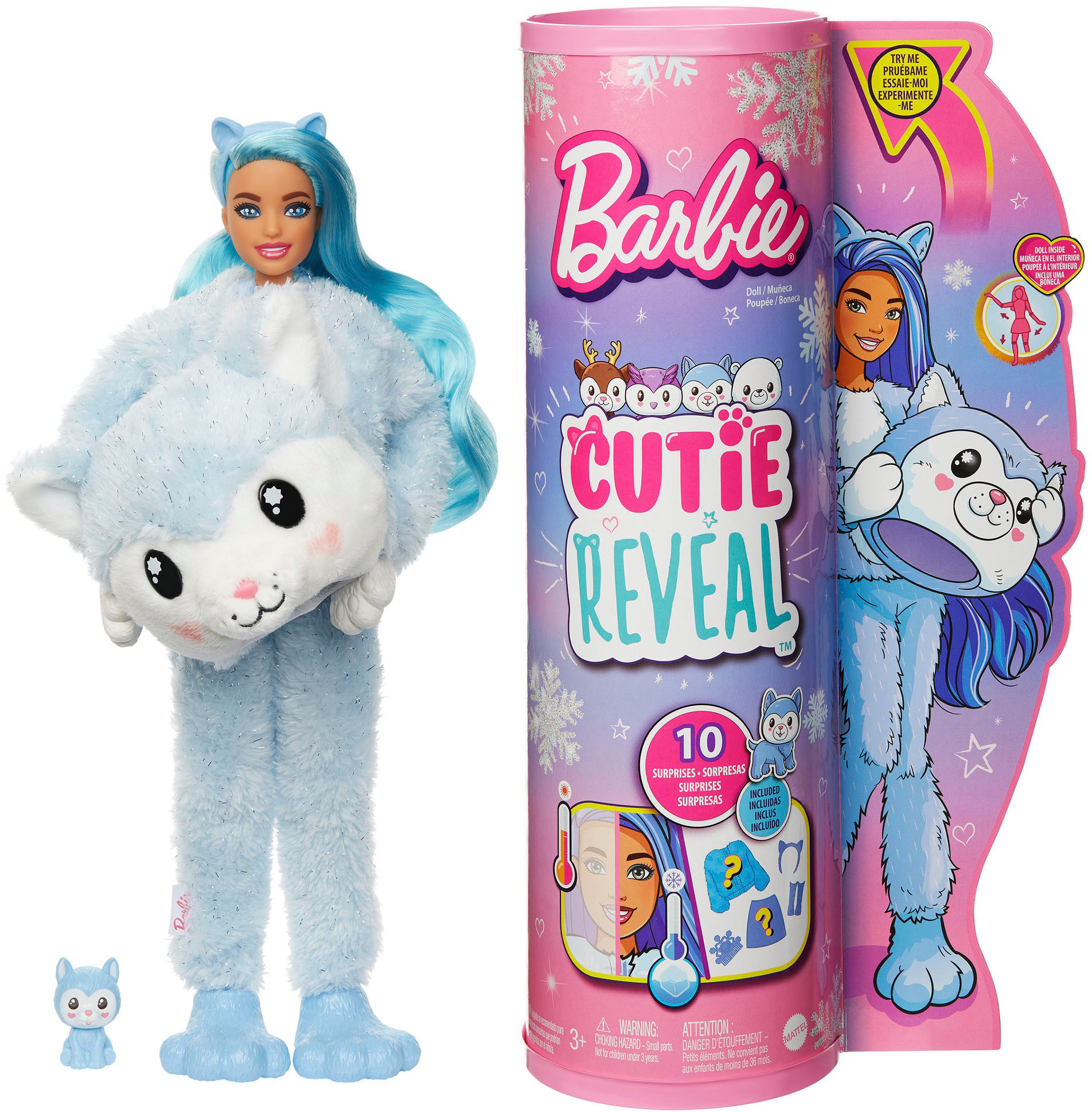 Cutie Reveal Snowflake Sparkle 11.9" Husky Doll HJL63 - Best Buy