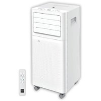 RCA 10,000/6,000 BTU Wifi Enabled Portable Air Conditioner with Remote - White - Front_Zoom