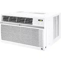 LG - 24,500 BTU 230V Window Smart Air Conditioner - White - Front_Zoom
