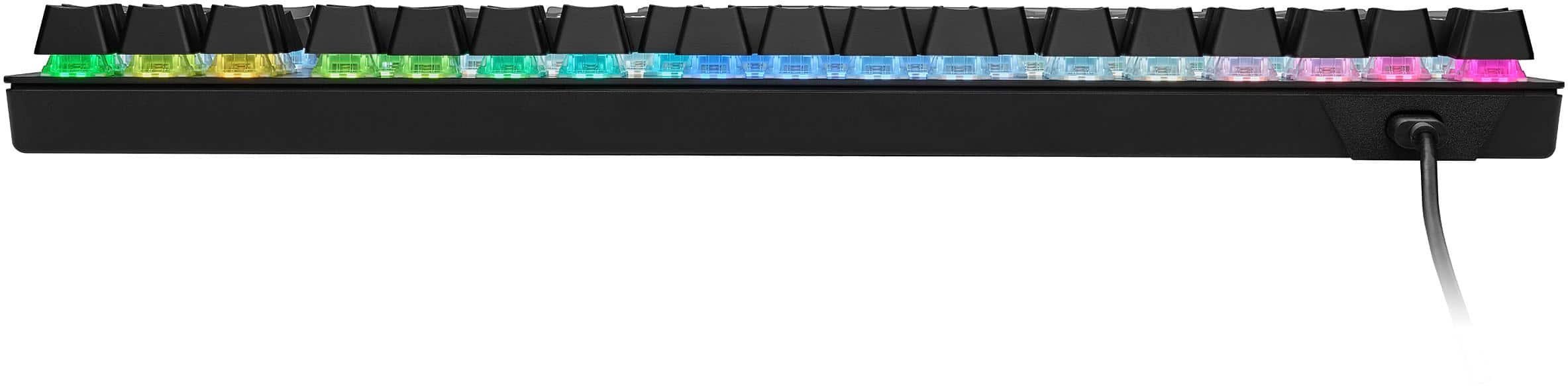 Alt View 16. CORSAIR - K60 PRO TKL Wired Optical-Mechanical OPX Linear Switch Gaming Keyboard with per-key RGB Backlighting - Black.