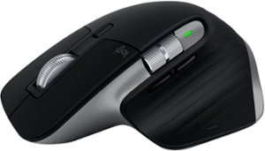 Logitech - MX Master 3S for Mac Bluetooth Laser Mouse with Ultrafast Scrolling - Space Gray - Front_Zoom