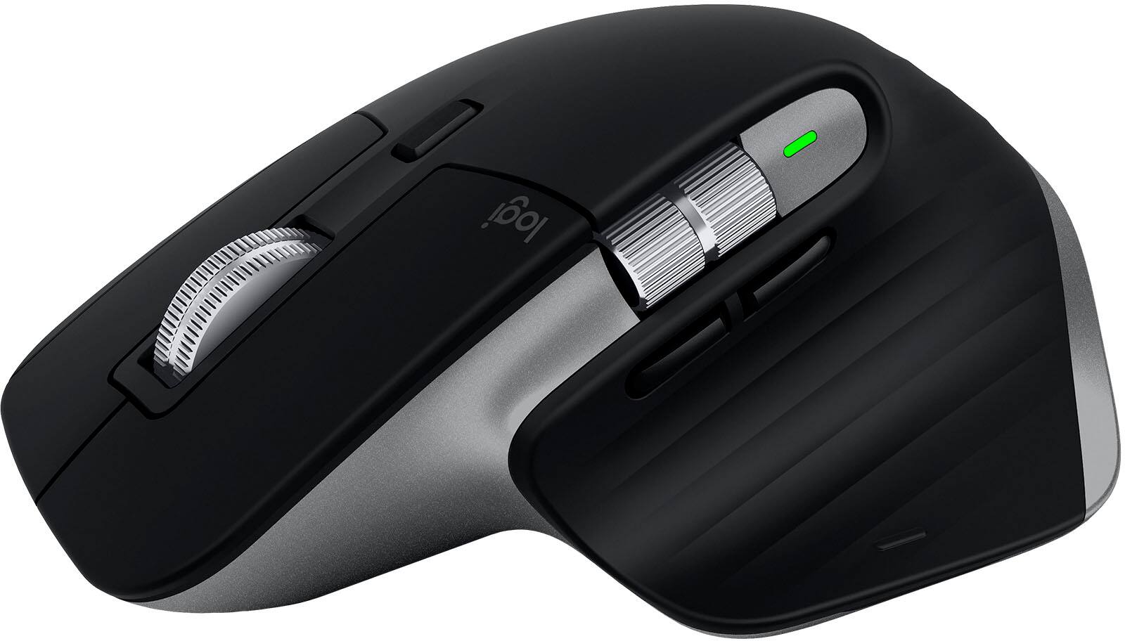 Front. Logitech - MX Master 3S for Mac Bluetooth Laser Mouse with Ultrafast Scrolling - Space Gray.