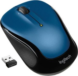Logitech - M325s Wireless Optical Ambidextrous Mouse - Blue - Front_Zoom