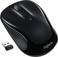 Logitech - M325s Wireless Optical Ambidextrous Mouse - Black - Front_Zoom