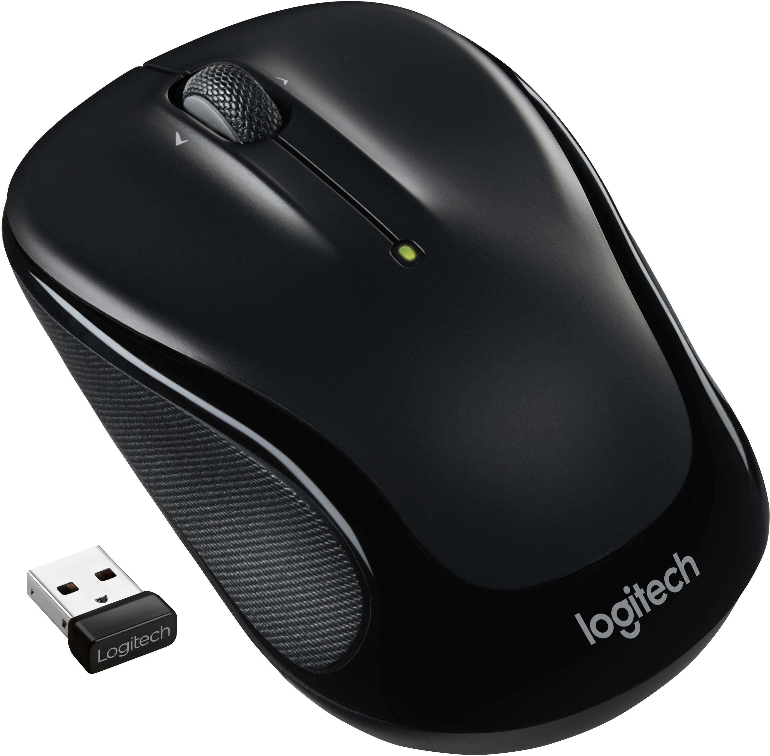 Logitech is the brand name of the mouse in the image.
