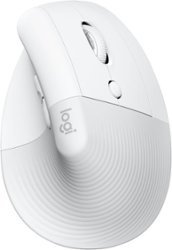 Logitech - Lift for Mac Bluetooth Ergonomic Mouse with 4 Customizable Buttons - Off-White - Front_Zoom