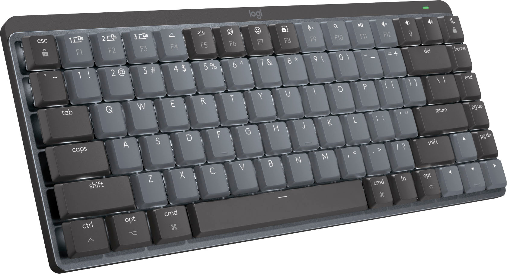 tæppe Cataract notifikation Logitech MX Mechanical Mini for Mac Compact Wireless Mechanical Clicky  Switch Keyboard for macOS/iPadOS/iOS with Backlit Keys Space Gray  920-010831 - Best Buy