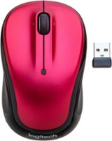 Logitech - M325s Wireless Optical Ambidextrous Mouse - Brilliant Rose - Front_Zoom