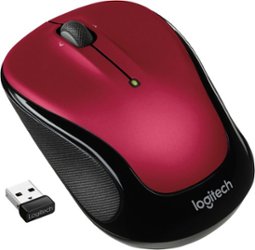 Logitech - M325s Wireless Optical Ambidextrous Mouse - Red - Front_Zoom