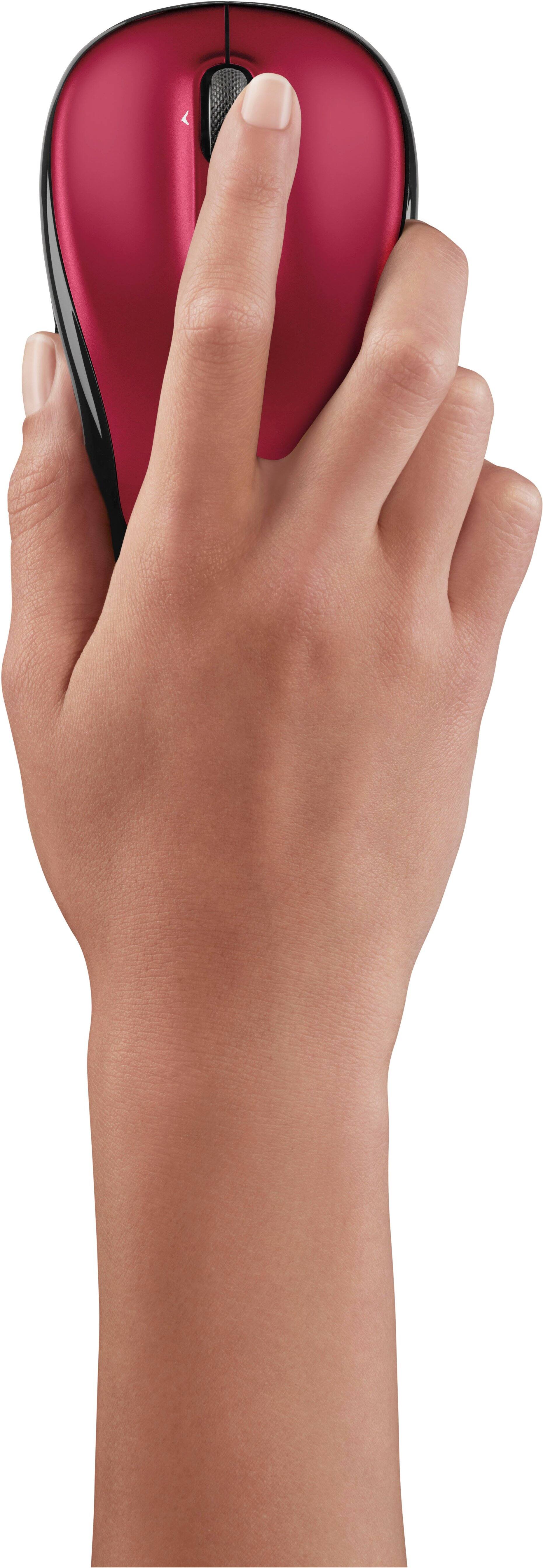 Alt View 11. Logitech - M325s Wireless Optical Compact Ambidextrous Mouse - Darker Red.