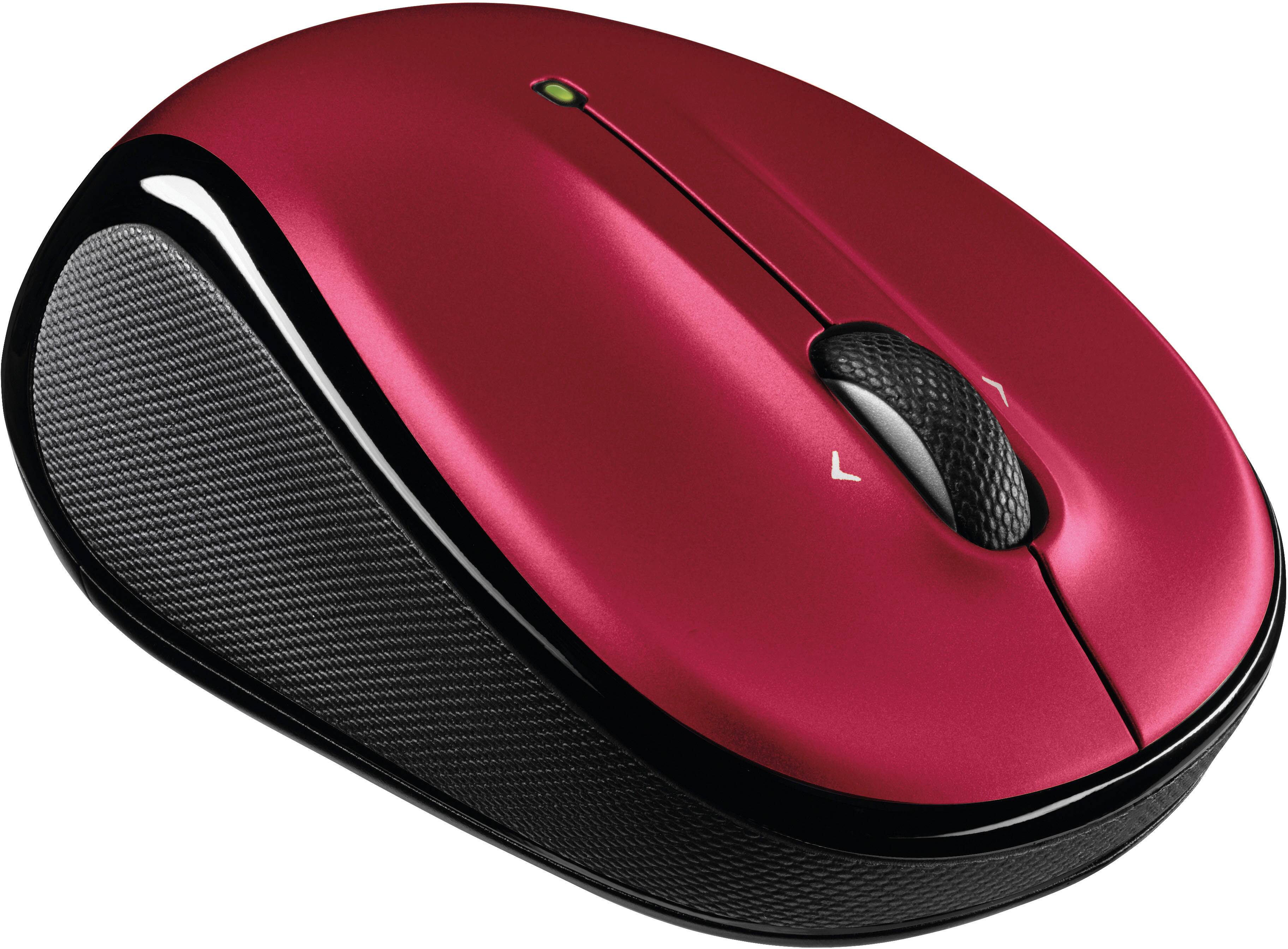 Alt View 13. Logitech - M325s Wireless Optical Compact Ambidextrous Mouse - Darker Red.