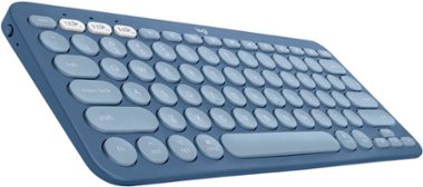 Logitech - K380 TKL Bluetooth Scissor Keyboard for Mac with Compact Slim Profile - Blueberry - Front_Zoom