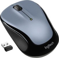 Logitech - M325s Wireless Optical Ambidextrous Mouse - Light Silver - Front_Zoom