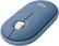 Front. Logitech - Pebble M350 Wireless Optical Ambidextrous Mouse with Silent Click - Blueberry.