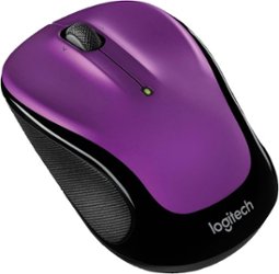 Logitech - M325s Wireless Optical Ambidextrous Mouse-Black - Vivid Violet - Front_Zoom