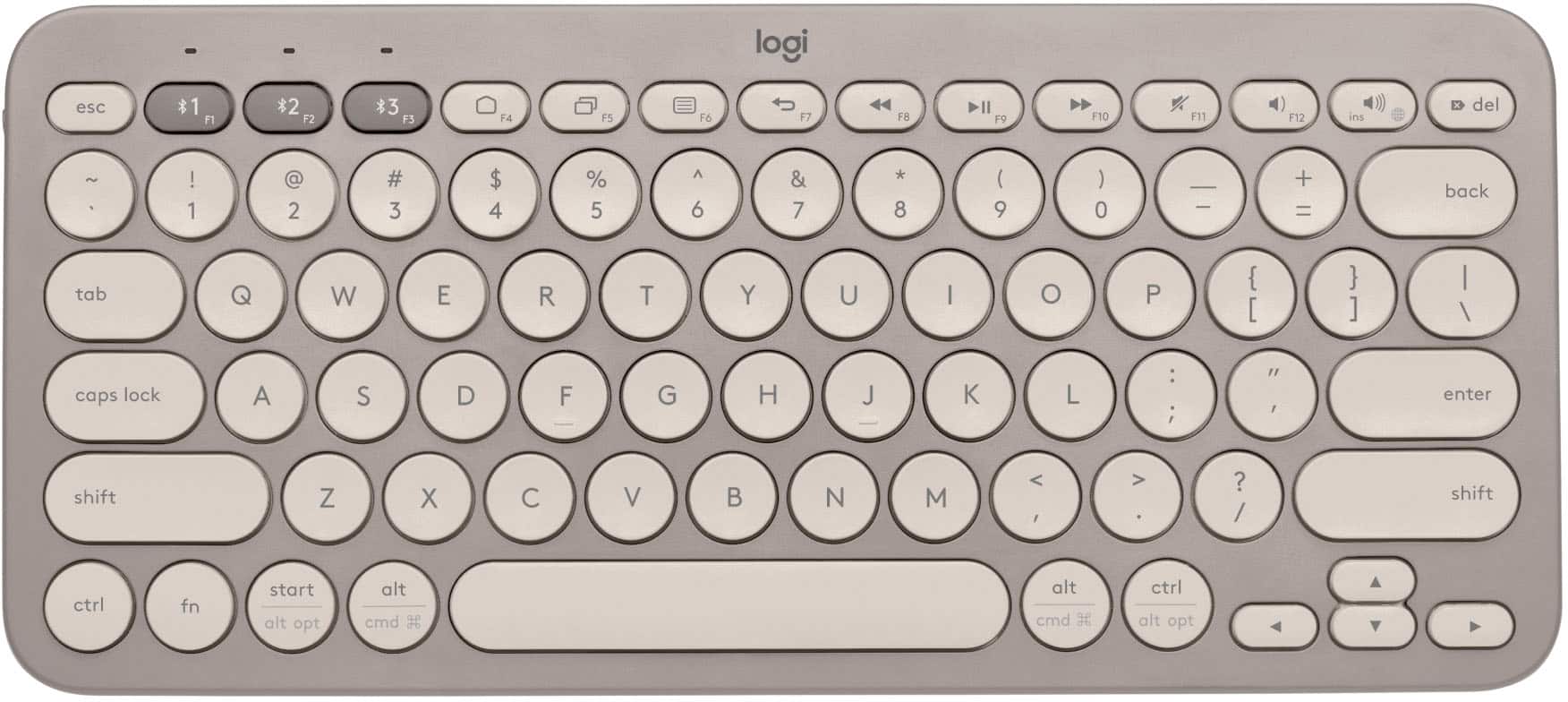 The text on the image is a list of keys on a keyboard, including function keys, letters, numbers, and symbols. The function keys are labeled with their corresponding numbers (F1, F2, F3, etc.), and the letters and numbers are grouped together. The symbols include the backspace, tab, and enter keys, as well as the shift, ctrl, fn, and alt keys. The keyboard layout is designed for easy access and use, with the most commonly used keys placed in convenient positions.
