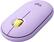 Front. Logitech - Pebble M350 Wireless Optical Ambidextrous Mouse with Silent Click - Lavender Lemonade.