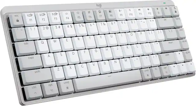 The text on the image is a list of keys on a keyboard. The keys are grouped as follows:
1. Esc, 1, 2, 200, F1, F2, 1!, 2@, ~, tab, Q, A, caps, shift, 3, F3, 3#, W, S, Z, F4, 4$, E, D, X, F5, 5%, R, F, C, logi, x, &, )
2. F7, F8, F9, F6, &, 8, 9, 6, A, 7, U, I, T, Y, H, J, G, B, N, V, Q, F10, 0, ) O, K, M, M, I, x, F11, F12
3. fn, cmd, del, home, end, /, return, pg up, pg down, shift, 4, opt, ctrl, opt, cmd, H
The text on the image does not require any correction.