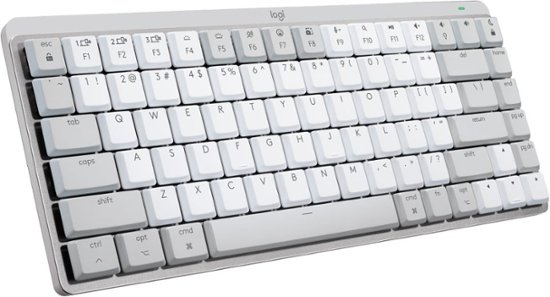 MX Mechanical Mini for Compact Wireless Mechanical Clicky Switch Keyboard for macOS/iPadOS/iOS with Backlit Keys Pale Gray 920-010553 - Best Buy
