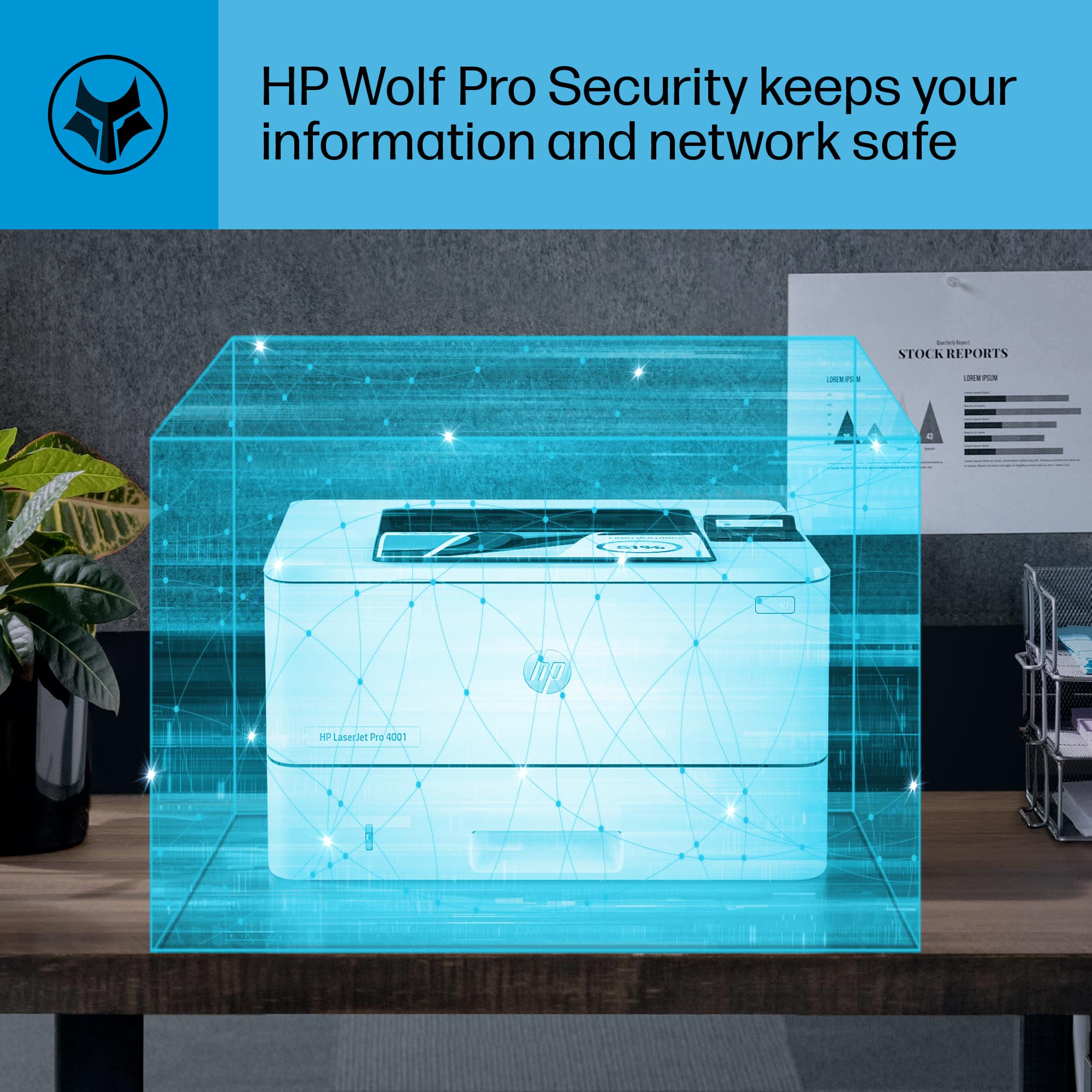 HP Wolf Pro Security keeps your information and network safe.