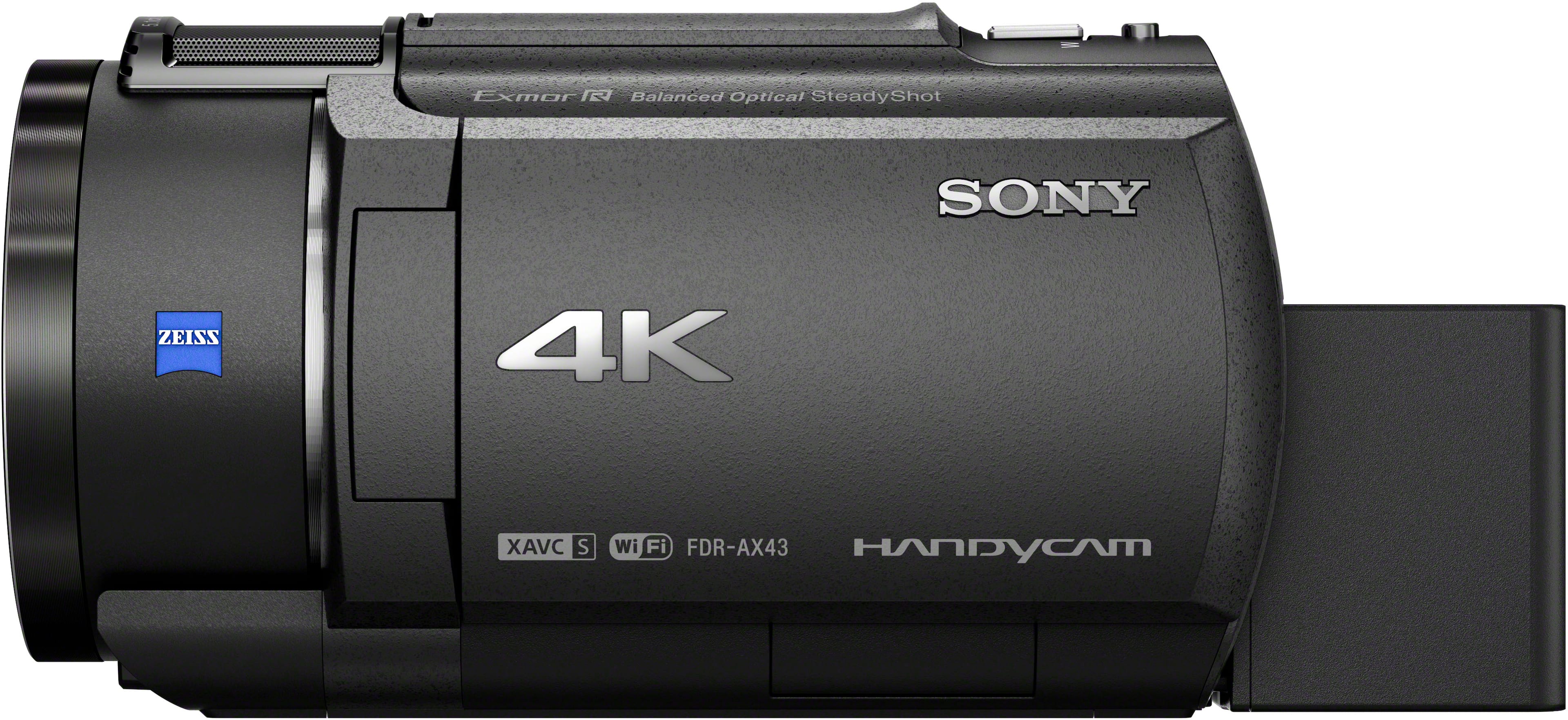 Alt View 13. Sony - AX43A 4K Handycam with Exmore R CMOS sensor camcorder - Black.