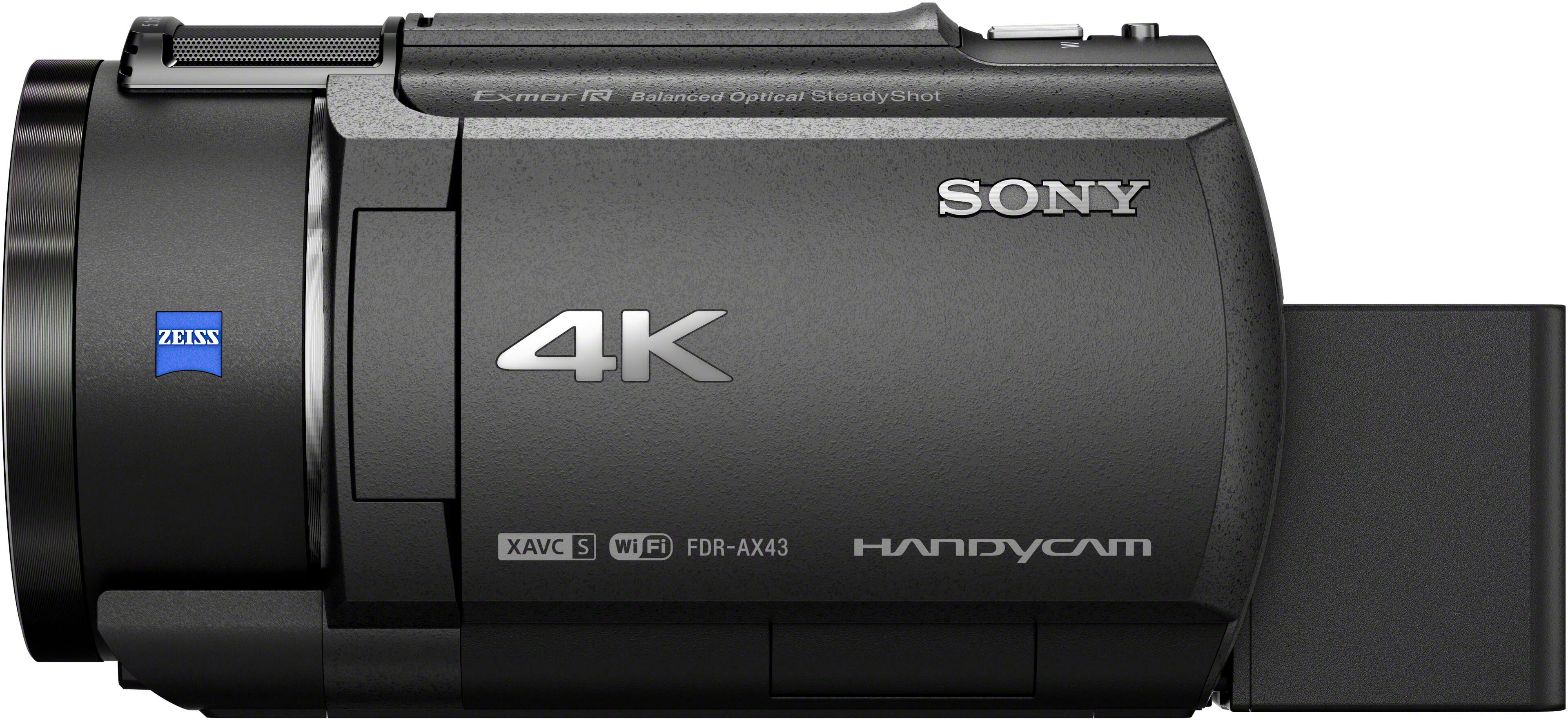 Alt View 13. Sony - AX43A 4K Handycam with Exmore R CMOS sensor camcorder - Black.