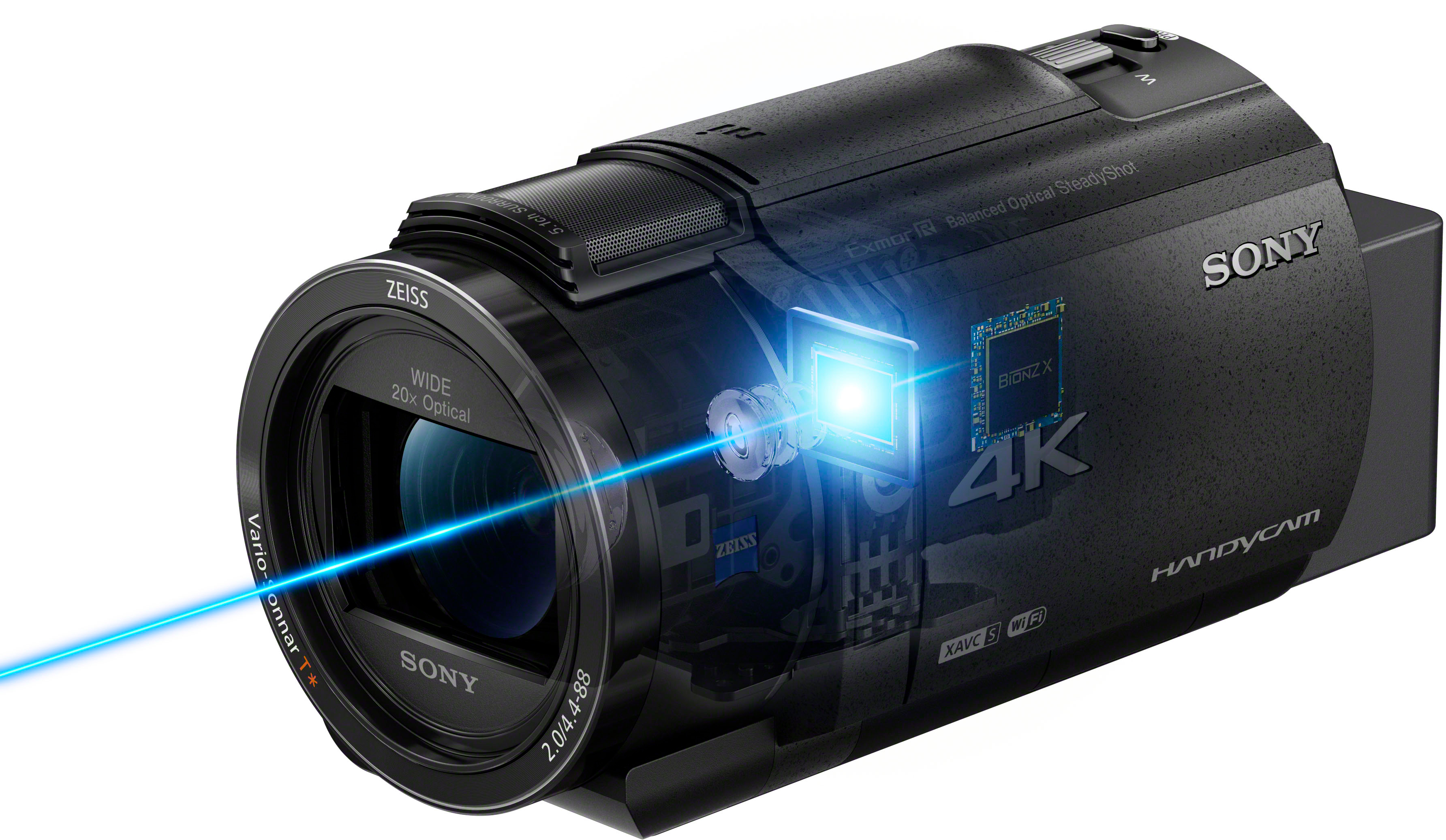Sony AX43A 4K Handycam with Exmore R CMOS sensor camcorder Black