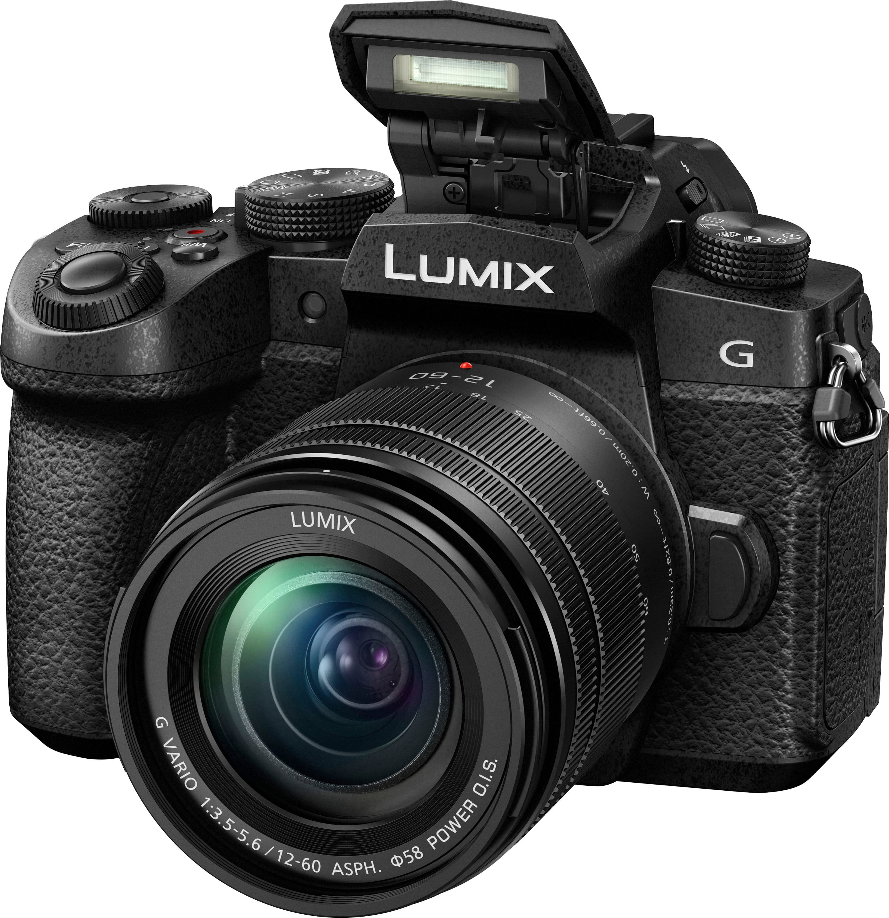 Alt View 13. Panasonic - LUMIX G95 Mirrorless 4K Camera with 12-60mm F3.5-5.6 Micro Four Thirds Lens - Black.