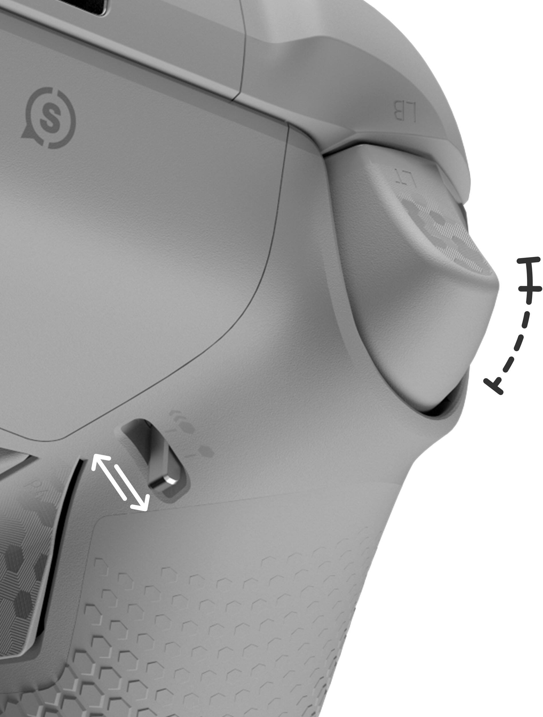 Back. SCUF - Instinct Pro Wireless Performance Controller for Xbox Series X|S, Xbox One, PC, and Mobile - White.