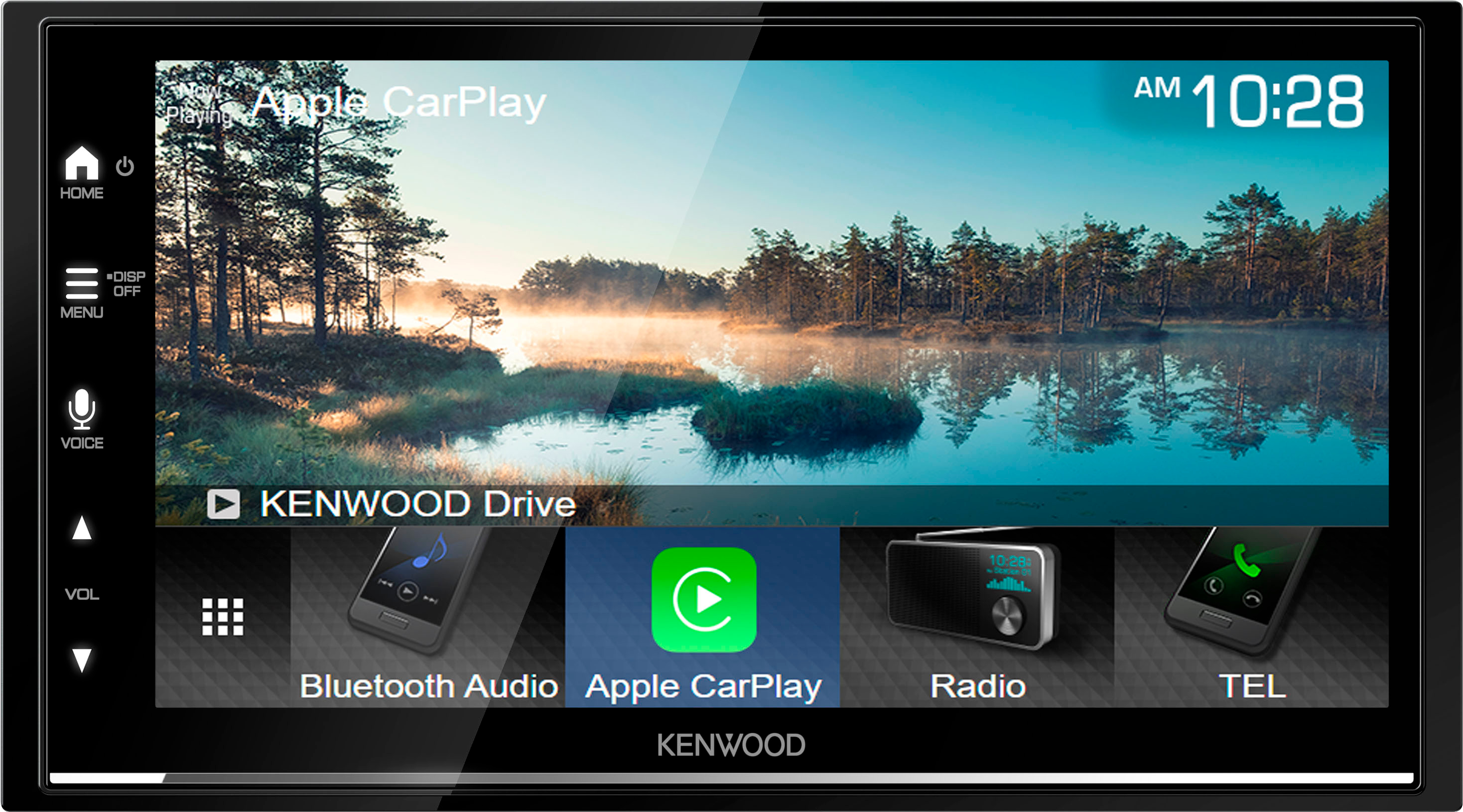 Kenwood - 6.8" Android Auto and Apple CarPlay Bluetooth Digital Media (DM) Receiver and Maestro Ready - Black