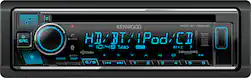 Kenwood - Bluetooth CD Receiver with Alexa Built in and Satellite Radio Ready - Black - Front_Zoom