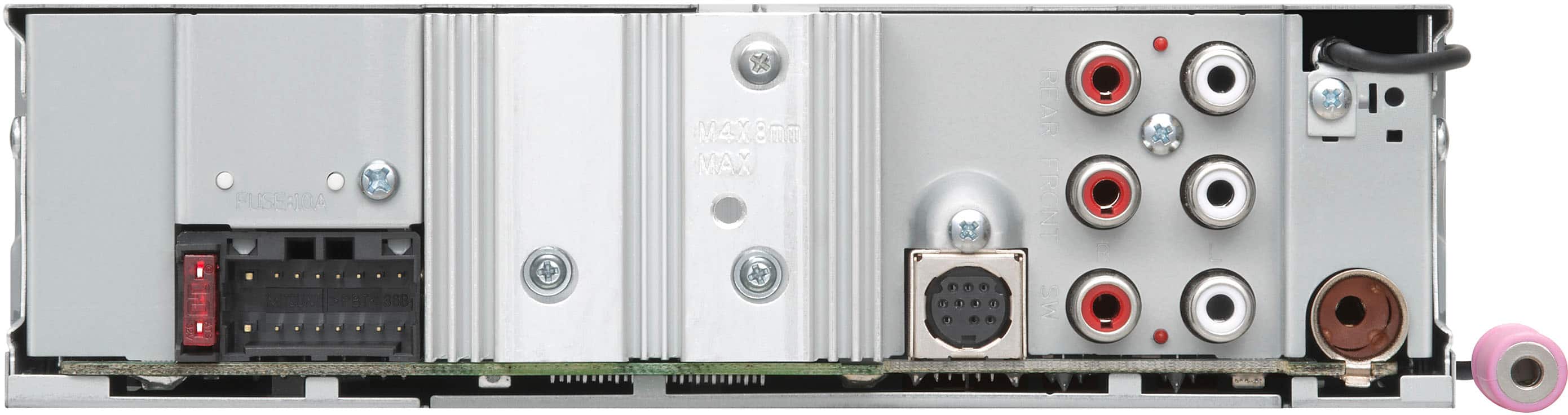 Back. Kenwood - Bluetooth Digital Media (DM) Receiver with Alexa Built-In and Satellite Radio-Ready - Black.