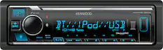 Front. Kenwood - Bluetooth Digital Media (DM) Receiver with Alexa Built-In and Satellite Radio-Ready - Black.