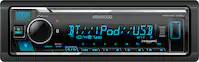 Kenwood - Bluetooth Digital Media (DM) Receiver with Alexa Built-In and Satellite Radio-Ready - Black - Front_Zoom