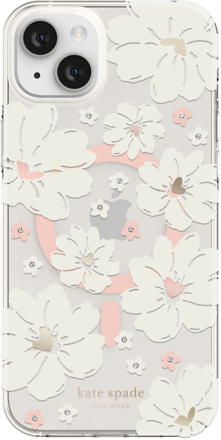  kate spade new york Protective Hardshell Case for iPhone 13 Pro  - Hollyhock Floral Clear : Cell Phones & Accessories